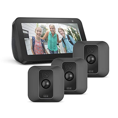 Blink XT2 3-Camera System + Echo Show 5, Black, works with Alexa