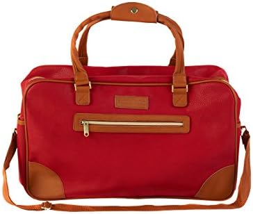 Constellation Pebble Textured Esquire Holdall Hand Luggage, 50 cm, 30 Litre, Red