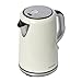 Price comparison product image Brabantia 1.7 Litre Cordless Filter Kettle Brushed Stainless Steel Almond or Cream Auto Shut Off 3 Year Warranty BBEK1001A