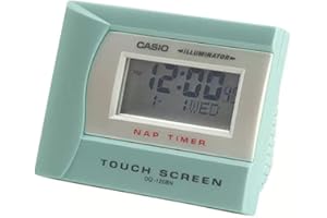 SMIORAS Despertador Digital Casio Touch Screen DQ-120-BN-3 Digital para Unisex Color Verde