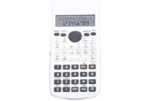 BEWINNER 12-bitowy, Wydajny Kalkulator Naukowy, 240 Funkcji Kalkulator Matematyczny z Wyświetlaczem LED, Przesuwana Twarda Obudowa, łatwa Obsługa dla Uczniów i Nauczycieli (Biały)