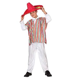 Atosa – Disfraz Mejicano, Color Blanco, 3 a 4 años (39954)