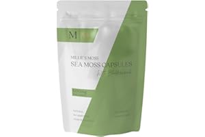 MORG Organic Sea Moss Capsules | 60 Vegan Friendly Capsules | Thyroid Supplement | Caribbean Sourced | Raw Sea Moss Powder | Irish Moss | Immune Support | (Sea Moss & Bladderwrack)