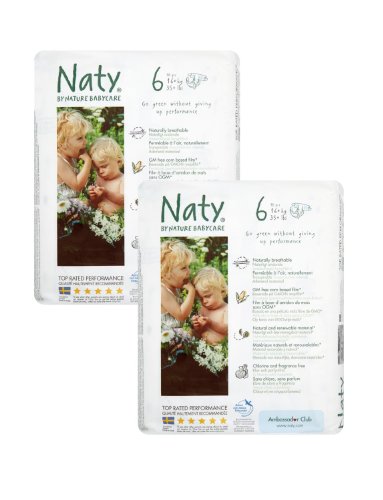TWIN pack of Nature Babycare Nappies (Size 6) XL