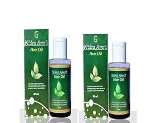 Global Pharma Ayurvedic Nidra Amrit Anti Hair Fall Hair Oil, Set Of 2-180 Ml