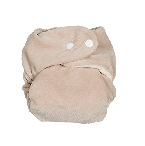 P 'tits So Bamboo Nappy with Insert Pebble White