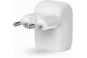 ‎BELKIN Belkin 20-W-USB-C Power Delivery Schnellladegerät, USB Ladegerät, zertifiziert für USB-C PD 3.1 PPS, kompaktes Format für iPhone Air, iPhone 16, iPhone 15, iPad, Samsung Galaxy, Google Pixel