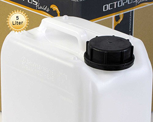 5L Kanister leer aus HDPE, mit Verschluss DIN 51mm und UN Zulassung, Wasserkanister, lebensmittelecht - 2