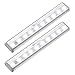 Produktbild OxyLED LED Schrankleuchten, Touch-Licht, 10 LED Dimmbare Touch Tap Licht, Stick-on überall Push-Light, Schnurlose Touch-Sensor LED-Nachtlicht, Treppenlichter, Safe Light mit Magnetstreifen (2 Pack, batteriebetrieben)