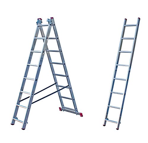 Krause Corda Alu VielzweckLeiter Treppenleiter 3×10 Sprossen Alu Stehleiter - 5