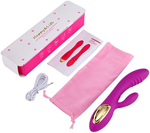 Handheld Body Massager Electric Travel Wand Messager - USB Rechargeable, Medical Grade Silicone - 10 Modes - Quiet- Waterproof