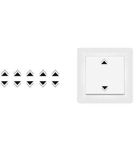 Autocollant symbole d'alimentation (RPM4/2) pour interrupteur (noir, 10