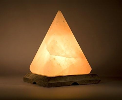 Pyramid Shape Crystal Rock Salt Lamp Ideal Gift For All Occasions by ZAF
