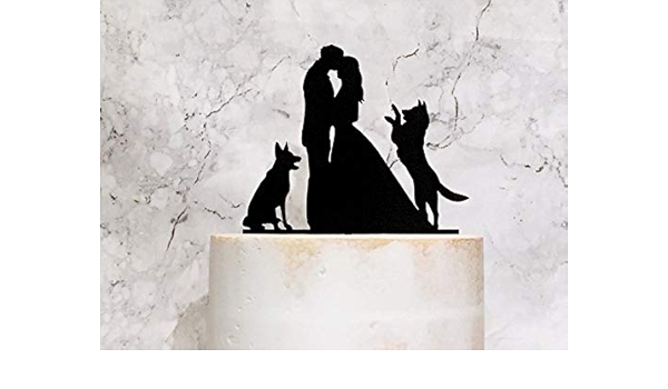 german shepherd cake topper
