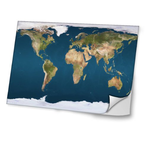 Weltraum 10198, Erde, Skin-Aufkleber Folie Sticker Laptop Vinyl Designfolie Decal mit Ledernachbildung Laminat und Farbig Design für Laptop 13.3"