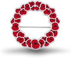 The Royal British Legion Poppy Wreath Brooch