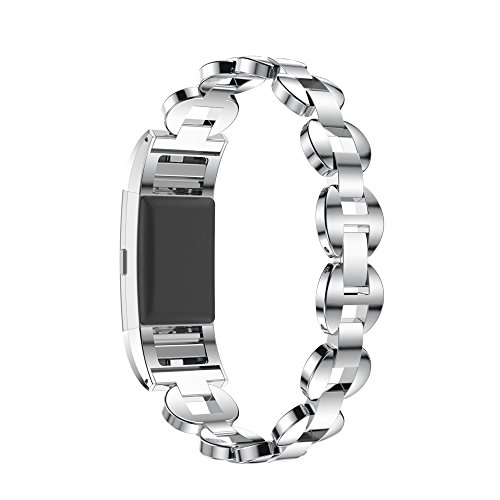 Vovotrade ❤❤ Für Fitbit Charge 2 echtes Edelstahl Armband intelligentes Uhr Band Bügel für Fitbit Gebühr 2