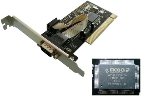 Kalea Informatique © RS232 Serial Controller Card on PCI Port – 1 DB9 Output – High Profile – Moschip MCS9835 Chipset