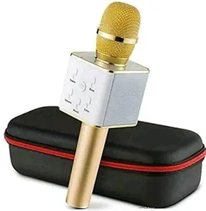 B M C ireless Bluetooth Karaoke Microphone | Portable Handheld Karaoke Mic | Multi-Function Bluetooth Karaoke Mic with Speaker for All Smart Phones (Random Color)