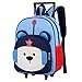 Produktbild Kleinkind-Rollrucksäcke für Jungen Mädchen- Kinder Trolley Schultasche Kinderrucksack mit Rollen Gepäck für Kindergartenreisen