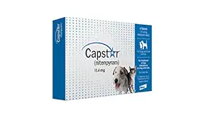 Novartis Capstar Flea Treatment Dog (Blue), 2-25 lbs, 6 tablets
