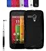 Produktbild Motorola Moto G Silikon / TPU Hülle inkl. passenden Touchstift & Displayschutzfolie Farbe schwarz