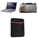 Cable Hunter™ (Combo Pack Laptop Accessories) 3 in 1 Combo 15.6 Inch Laptop Screen Guard, Silicone Keyboard Protector, Laptop 15.6" Sleeve Bag - Black & Red RS.599.00