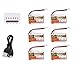 Produktbild Dooret 6Pcs ZOP Leistung 3,7V 750mAh 30C 1S Lipo Battery Wiederaufladbare mit 6 in 1 Batterie USB-Ladegerät für RC Racing Drone Hubschrauber-Auto