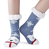 AIDEAONE Wollsocken, Frauen Socken nicht Slip Winter Home Socken für den Winter