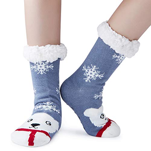AIDEAONE Wollsocken, Frauen Socken nicht Slip Winter Home Socken für den Winter