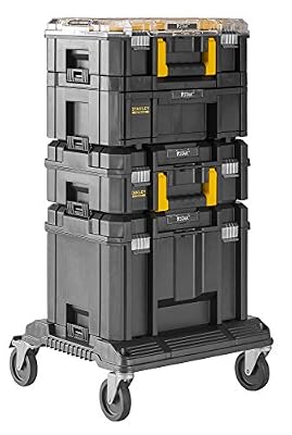 Stanley FatMax TSTAK d'action de Tower (constitué de boîtes V, III, II, VI et rôle Chariot, robuste, Staple Bar) FMST1–80107