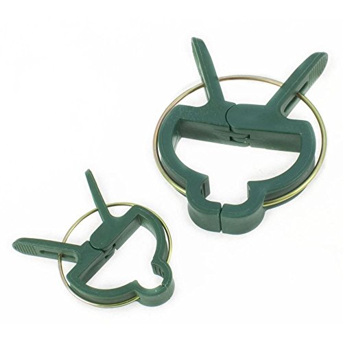 40x Garden Plant Clips. Ideal For Securing Plants To Plant Supports e.g Canes/Bamboo