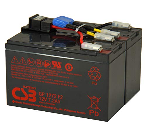 WSB Battery CSB-SCD48 - Batteria Compatibile per APC RBC48 Plug & Play, Compatibile con DLA750, SIA750ICH-45, SMT750, SMT750I