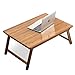 Produktbild JXXDDQ Laptop-Tisch für Bett und Sofa, Bambus-faltender besonders großer Speisenbehälter-Schreibtisch (größe : 80 * 60cm)
