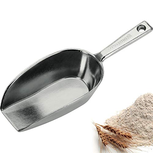 Westmark Abwiege-/Abfüll-/Futter-/Sackschaufel, Füllvolumen: 410 ml (ca. 335 g Mehl), Aluminium, Hygia, Silber, 91612291