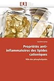 Propriétés anti-inflammatoires des lipides cationiques:...