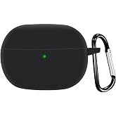 Microsonic Xiaomi Redmi Buds 8 Pro Kılıf Askılı Mat Silikon Siyah [Redmi Buds 8 Pro ile Uyumlu Kılıf - Siyah]
