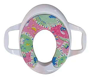 Sunbaby Blue Ocean Soft Cushion Baby Potty Seat with Handle (White & Green)