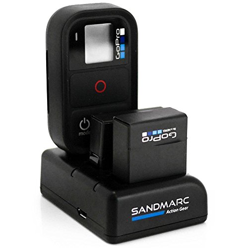 SANDMARC Procharge: Triple Cargador para GoPro Hero 4, 3+ y GoPro Smart/WiFi Remoto (Remote)