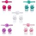 TiaoBug 5 Sets Baby Girls Headband Barefoot Sandals Foot Flower Bands Feet Decoration Accessories