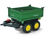 Rolly Toys rollyMega Trailer Anhnger (fr Kinder von 2,5 bis 5 Jahren, Dreiseitenkipper, Heckkupplung, Zweiachsanhnger) 122004 - 