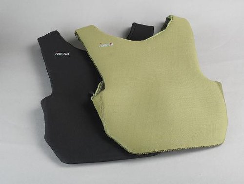 IDESK Rucksack-Weste für Laptops von 25,4-38,1 cm (10-15 Zoll), Schwarz / Grün - 3