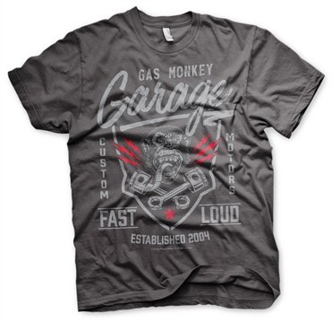 Gas Monkey Garage T-Shirt Fastn Loud Darkgrey-L