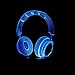 Produktbild BINGXY 3D DJ Kopfhörer Nachtlicht Studio Musik Monitor Headset Coloful Hifi Musik Kopfhörer LED Tischlampe Junge Schlafzimmer Dekor Besten Geschenke
