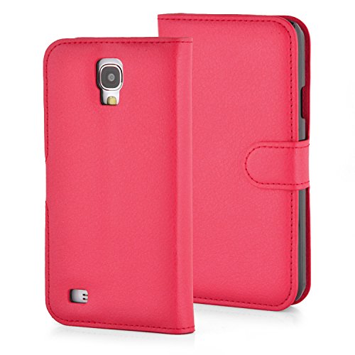 Cadorabo – Book Style Hülle für Samsung Galaxy S4 ACTIVE (I9295) – Case Cover Schutzhülle Etui Tasche mit Standfunktion und Kartenfach in KARMIN-ROT - 7