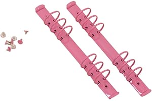 Craftelier - Kit 2 mécanismes de classement à 6 anneaux pour pochettes 9,5 x 17 cm + 8 relieurs pour albums, planners ou cahiers de scrapbooking