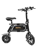 Hasta 15Km de autonomía Urban Glide E-Bike 100 Negro, Oro Aluminio Litio 12,7 kg - Bicicletas eléctricas (Litio, 4 Ah, 15 km, 36 V, 4 h, 12,7 kg)