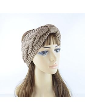 Damen Gestrickt Stirnband Tukistore Winter Bowknot Strick Turban Stirnbänder Gestrickt Haarband Kopfband Ear Wärmer