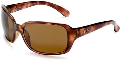 Ray-Ban - Lunette de soleil 0rb4068 RB4068 Rectangulaire - Femme, Black (601 Black)