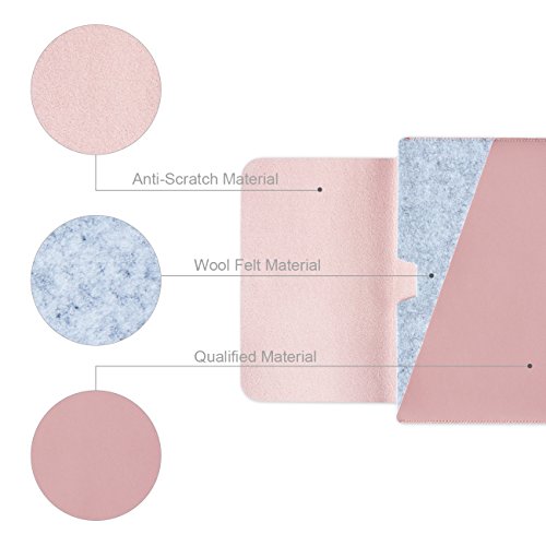 WALNEW 13 MacBook Pro 13 Zoll  A1706 A1708  Ver  ffentlicht in 2016 2017  Schutzh  lle  H  lle Sleeve Case  Cover  mit Zwei-Taschen-Design mit Gesch  